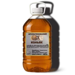 konʹyak na rozlyv klasychnyy Коньяк на разлив классический 5 л в ПЭТ-таре с пломбой