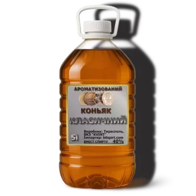 Коньяк на разлив классический 5 л в ПЭТ-таре с пломбой